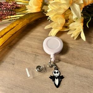 Jack Skellington Badge Reel Charm